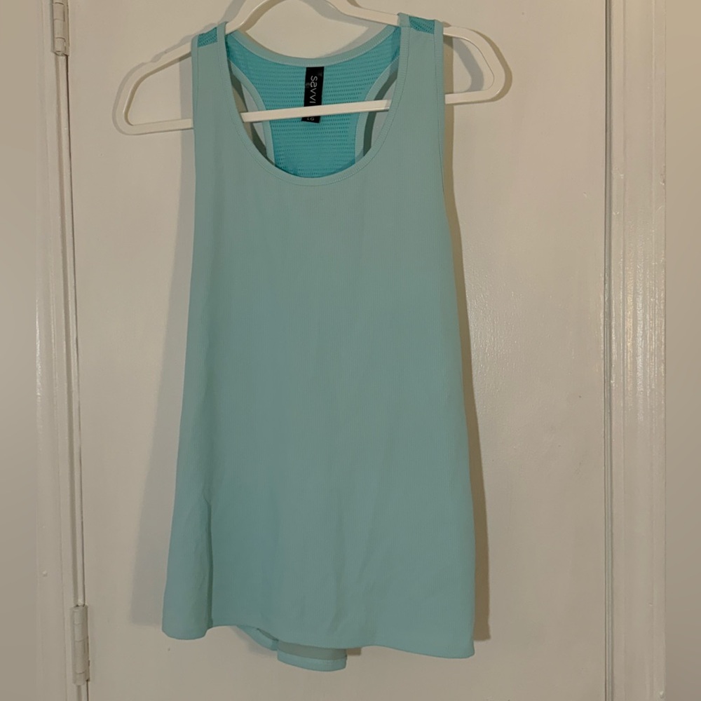 SAVVI Women's Aqua Tank Top Size L